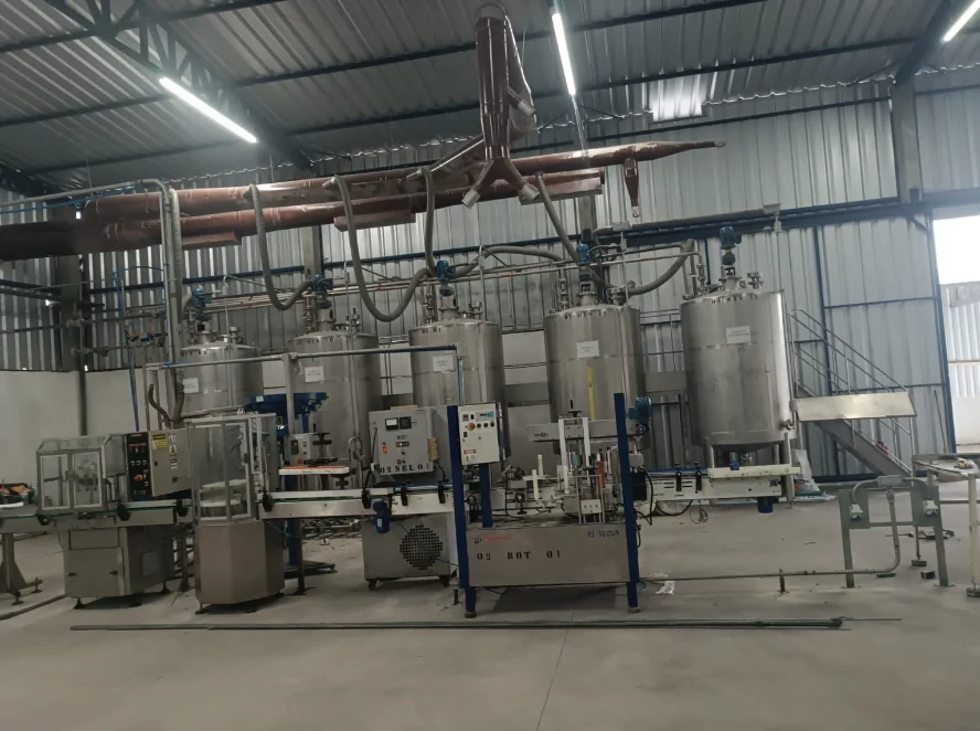 Montagem de fábrica química